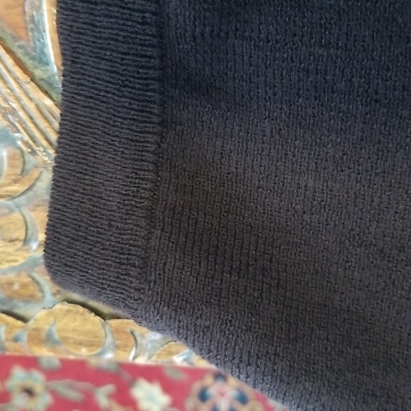 EILEEN FISHER Vintage 90s Wool Knit A-line Skirt Brown Petite Small FLAWED - Picture 4 of 7